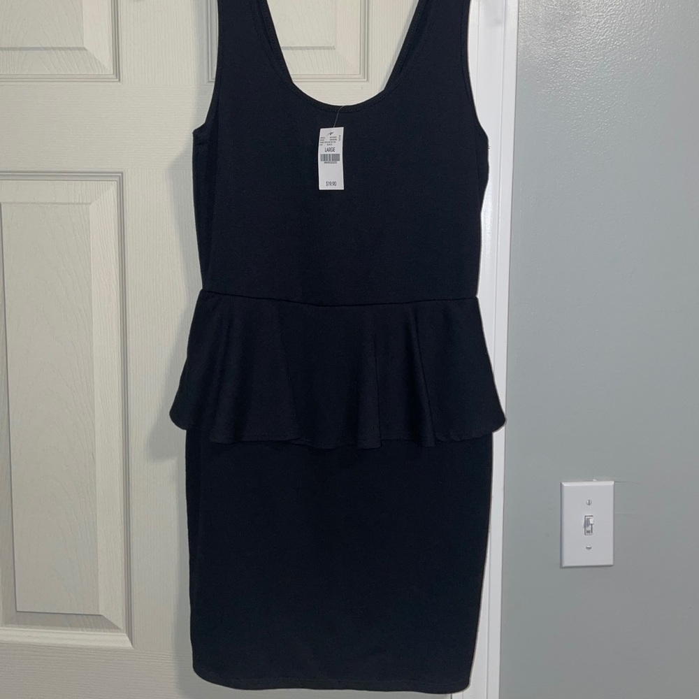 Wet Seal peplum dress, size large